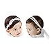 COUXILY Bambina Fascia Capelli Fasce Cerchietti con un Inchino Accessori fiore fasce per Battesimo (C02)