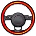 Zento Deals Classic Steering Wheel Black Protector Cover with Heater - Keep Comfortable and Warm While Driving