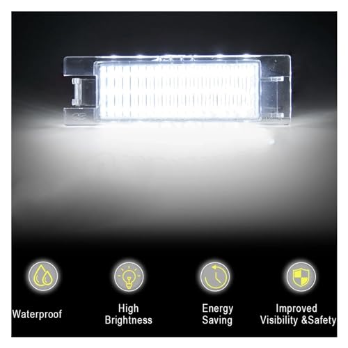Luces de matrícula LED Fiat para evitar multas por luz fundida 7