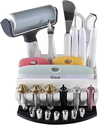 Image of XCJD Organizer for Cricut Tools and Accessories Blade Holder Caddy,Storage for Cricut Maker Blades /QuickSwap Tip /Explore DeepCut Blade(Black), 148mm,125mm,79mm