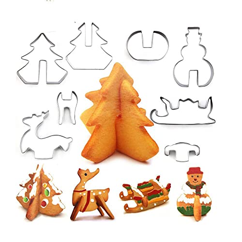Emporte Piece Noel Emporte Piece Patisserie Emporte Piece Biscuit Acier Inoxydable Moule Noel 8 PièCes Cover