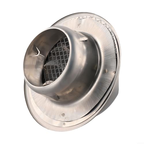 Hosrivae Extractor externo de pared de acero inoxidable acabado cepillado resistente a la intemperie