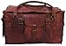 Vintage Crafts 21" Mens Retro Style Carry on Luggage Flap Duffel Leather Duffel Bag