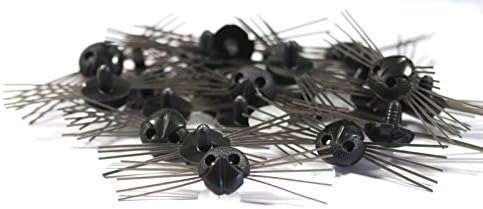 celloexpress Pack of 1 - Black Cats Whiskers 22mm Plastic Backs - Teddy Bear & Soft Toy Making Detailed Whiskers