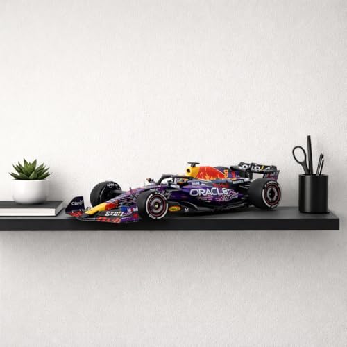 Image of PLUSPOINT 1:43 Scale 2023 RB19#1 Racing Diecast Model Car, Purple Black Alloy Metal Collectible Vehicle with Smooth Rolling Wheels for Display Collectors