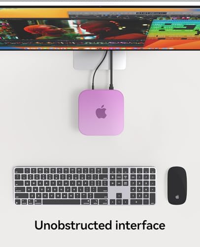 Image of ORICO Silicone Case for Apple Mac mini M4, Protective Cover, All-Round Protection Sleeve, Anti-Slip & Shockproof, Soft Matte Finish Shell, Lightweight, Durable & Heat-Resistant, Purple, TP24-2