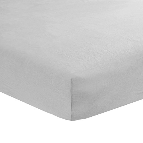 Carter's Sateen Fitted Crib Sheet, Smoke Grey #TOP5
