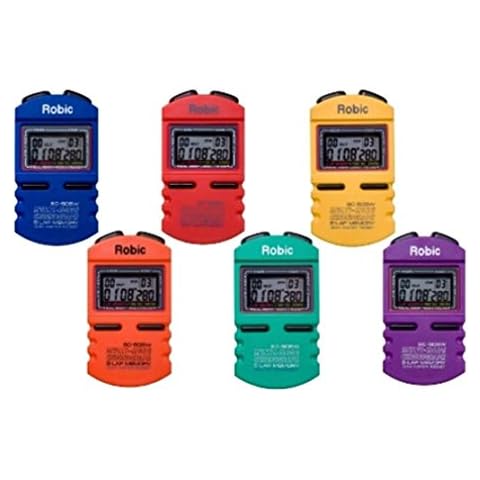 Robic SC-505W Twelve (12) Memory Stopwatch 6-Pack Assortment Cover