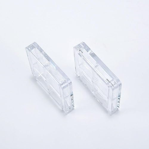 2PCS 4 Grids Empty Makeup Palette DIY Refillable Makeup Storage Case Box Containers for Eyeshadow Lipstick Blush Powder