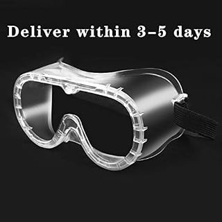 BHTOP Safety Goggles Anti-Fog Eye Protection Glasses L007 Over-Spec Clear Lens for Lab
