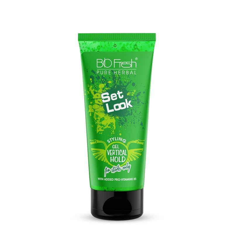 BIOFRESH Ultimate Hold Set Look Gel - 50ml with Pro-Vitamin B5 & Olive Oil Alcohol-Free Hair Gel Strong Hold & Frizz Control Hair Styling Gel for Men (Pack of 1)-image-33