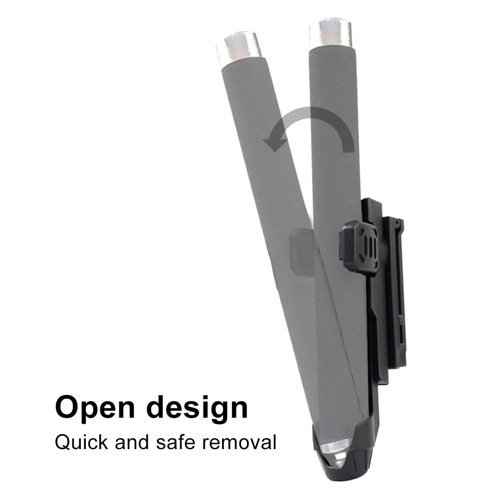 MiOYOOW SchlagstockHolster 360 Grad Gürtel Taschenlampenhalter Teleskop Schlagstockhalter für 0,98 "~ 1,14" Schlagstock