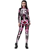 Tier Schlafanzug Lustig Jumpsuit Cosplay Kostüm Overall Halloween für Damen Herren. Kostüm Overall mit Dali Maske Cosplay für Herren, Damen Erwachsene - Fasching, Karneval, Halloween Rot S. Damen Nylon Mit Geblümter Straps Netzmusterung Netzbody Dessous. Halloween Sweatshirt Damen Frauen Kürbis Print Langarm Pullover Bluse mit Kapuze