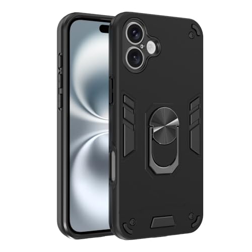 Image of NDCOM for iPhone 16 Plus Back Cover | Premium iPhone 16 Plus Cover | Kickstand Ring Holder Case