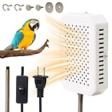 MODUODUO Bird Cage Heater for Cockatiel, Parrots Parakeet and Canary Warmmer in Cage Warming Pad 3.4×5.1inch for Avian 110V