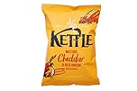 Kettle Mature Cheddar & Red Onion Chips, 130g