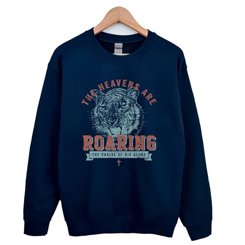 The Heavens Are Roaring Christian Sweatshirt, Church Sweatshirt, Faith Based Shirt, Christian Gifts, Bible Verse Sweatshirt,Faith Sweatshirt4