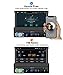 PUMPKIN Single Din Android 9.0 Car Stereo with 2GB RAM, GPS, WiFi, Built-in DSP, Support Backup Camera, AUX, Android Auto, SD USB, 7 Inch Flip Out Touch Screen