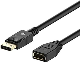 Rankie DP Extension Cable, DisplayPort Male to Female Extension Cable, 1.8 m, Black