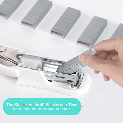 Mini Heftgerät, 3 Pack Mini Tacker Set Tacker Klein Mini Tacker Heftgerät Klein Staple Set, Manueller Tischhefter mit Heftklammern für Schulen Arbeitsplätze Familien