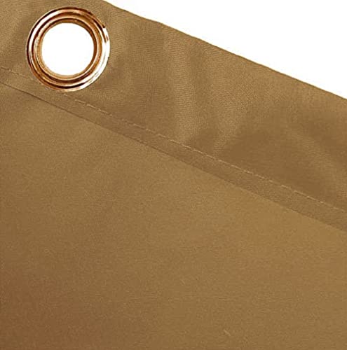 Image of Replacement Janitorial Cart Bag, High Capacity Waterproof Thickened Housekeeping Commercial Janitorial Cleaning Cart Bag with 6 Brass Grommets - 25 Gallon (Brown)