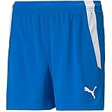 PUMA womens Shorts, Electric Blue Lemonade-Puma White, S