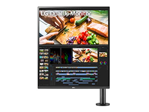 LG Electronics 28MQ780-B.AEK DualUp Monitor, Nano IPS Display, HDR10, USB Type-C, Ergonomic Stand with C-Clamp, Black, 28 Inch, 5ms, 16:18, SDQHD (2560 x 2880 px), DCI-P3 98 percent - Image 4
