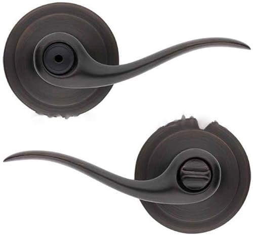 Miniatura 133 de Kwikset media manija para puerta, hacia la izquierda 788TNL RH 3 CP Tustin, 97880-679 Bronce veneciano