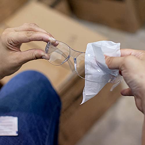 Bison Life Safety Glasses, One Size, Clear Protective Polycarbonate Lens, 12 Per Box (1 Box) #TOP6