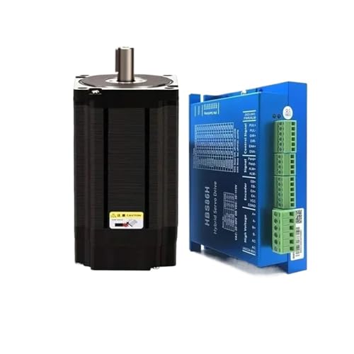 Moteur pas à pas Nema 34 boucle fermée 12Nm avec pilote HBS86H et alimentation 60V