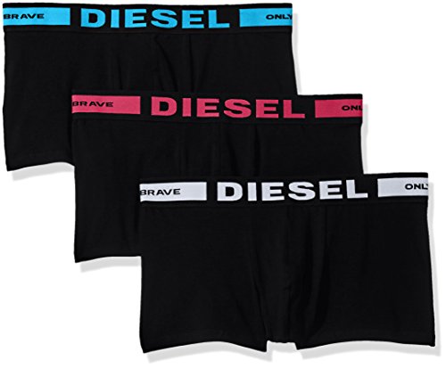 Diesel Men's Essentials 3-Pack Kory Boxer Trunk,Red/White/Blue,M