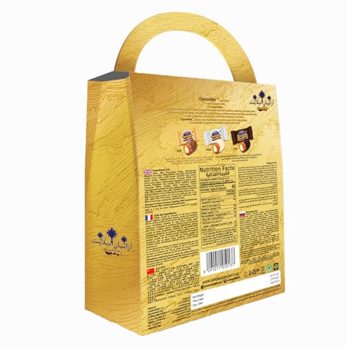 Chocodate Arabian Delights with Almond - 180gm, Classic Chocolate Coated Bite-Sized Snacks, Stuffed w/Golden Roasted Almonds, Dates | Snacks & Sweets