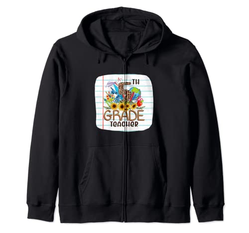 5ème Grade Teacher Elementary Back to School Primaire Cute Sweat à Capuche