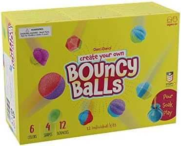 Make Your Own Bouncy Ball Kit - 12 Individual Kits - Science Party Favors - Fun DIY Arts and Crafts for Kids - STEM Projects - Cool Birthday Party Activities for Kids - Create 12 Crystal Balls 7 41k4Yls83fL. AC
