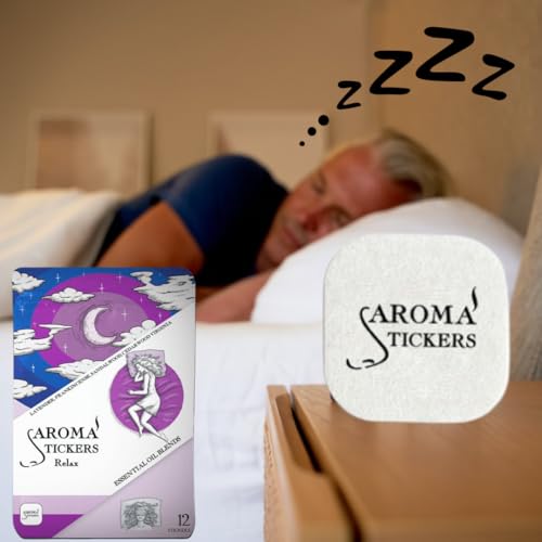 Cotton Eye Mask with AROMA STICKERS®︎ - Relax - Natural Essential Oil Scented - Aromatherapy Sticker Diffuser for Eye Mask - Lavender, Frankincense for Sleeping, with Gift Bag (Pack of 1,12 Stickers) - Image 8