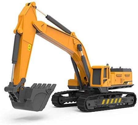 PLUSPOINT Excavator Construction Vehicle Friction Powered Excavator Truck for Kids Pretend Play Toy Trucks with moveable Parts Engineering Play Building Vehicles for Kids 3-14 Years.