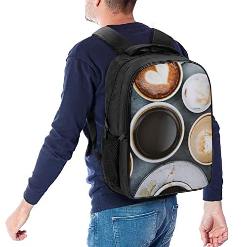 Sac à dos ordinateur portable 15 pouces cartable café 40x28x16cm pour étudiant - 5