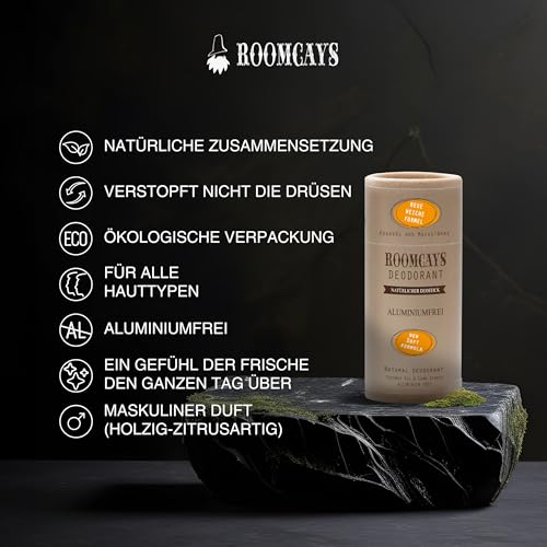 Deodorant-Stick ohne Aluminium für Männer von Roomcays