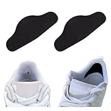 Trainer Armour - Heel Hole Preventer for Running Shoes, Sneakers, Shoes & Boots. ‘Wrap-Around’ Style self-Adhesive Black Patches. Extremely Strong Patches Prevent and Repair Heel Holes