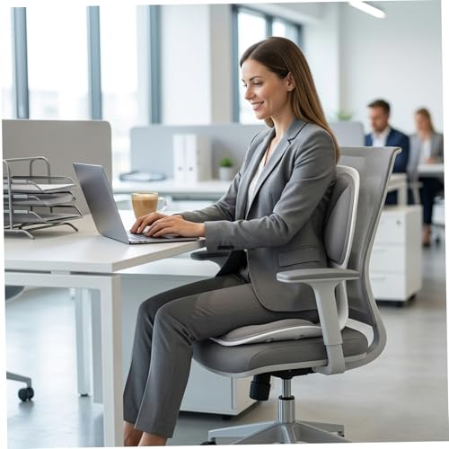 Chaise de bureau inconfortable solution avec support dorsal ergonomique ventilé
