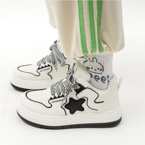 Women's Fashion Star Shoes Comfort Chunky Walking Sneakers Y2K High Top Casual Shoes4