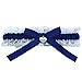 Produktbild Blau Weisses Strumpfband für Hochzeit - Braut Geschenk - Wedding Garters - etwas Blaue