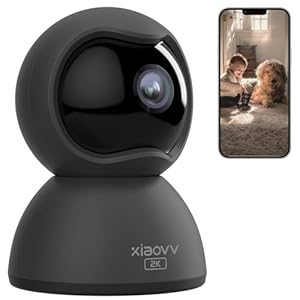 Xiaovv Q2 Schwarz 3MP Überwachungskamera Indoor