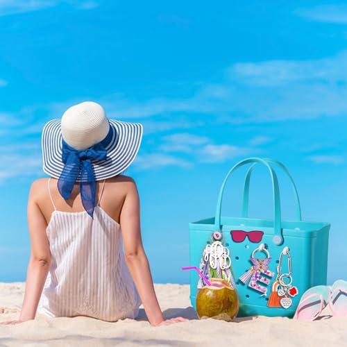 Image of Mity rain Key Holder for Bogg Bag, Accessories for Bogg Bags Original X Large, Insert Charm Carabiner Keychain for Beach Bag