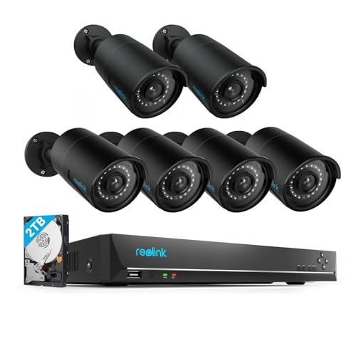 REOLINK 8CH 5MP Black Security Camera System