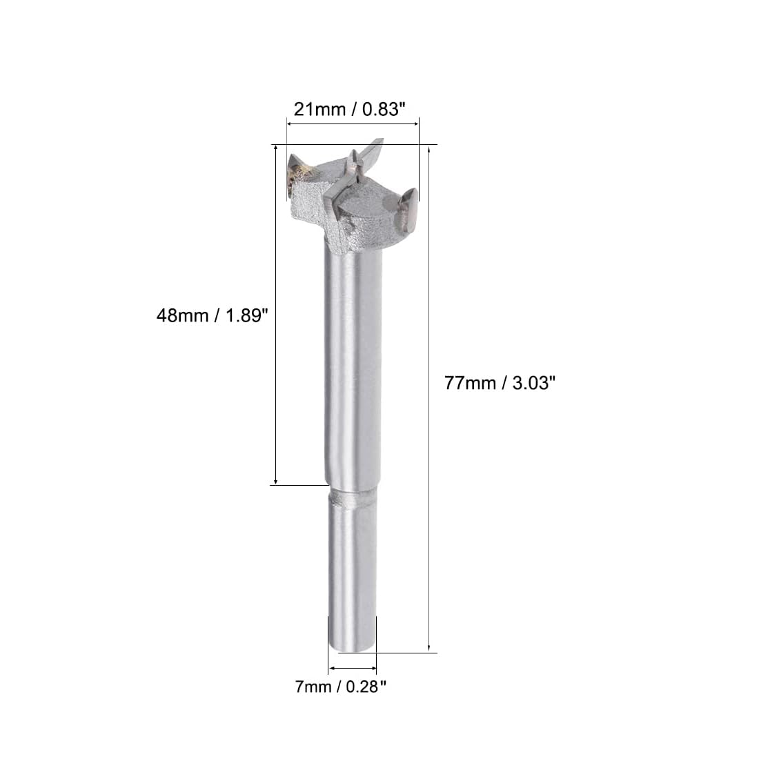 Boxonly Woodworking Hole Opener Drill Bit 21mm Forstner Drill Bits Tungsten Carbide Wood Hole Saw Hinge Drilling Bit Cutter - Image 3