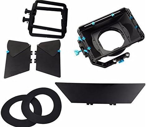 GOWE side open Swing-away Matte Box Sunshade for 15mm Rail Rod dslr camera 4 * 4 filter matte box Video Rig 5DII 5DIII 7D