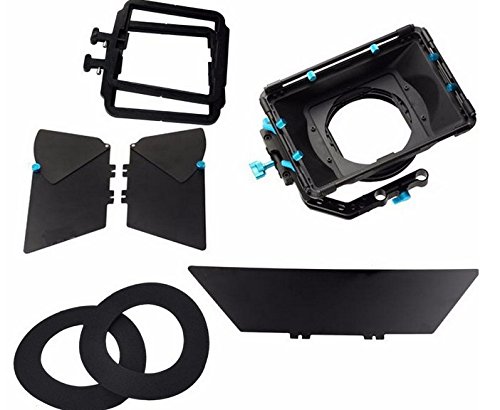 Matte Box pour rail de 15mm Gowe pare-soleil coulissant et porte-filtre 4x4