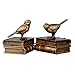 Produktbild Buchstützen Harz Vogel Bookends Dekorative bookend Retro Painted Finished Tabletop Hauptdekor Kreative Geburtstagsgeschenk Paar (Color : Brass)