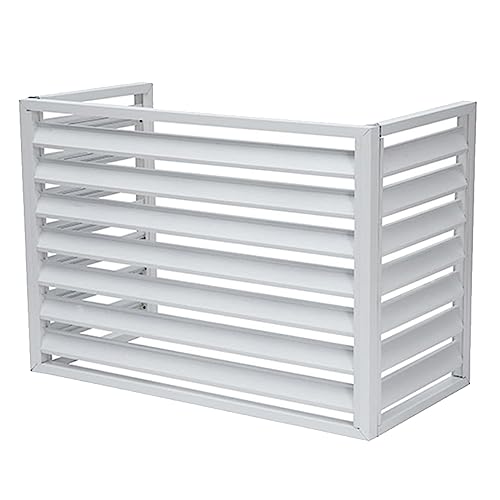 Écran de protection pour climatiseur de fenêtre en aluminium avec volet persienne extérieur